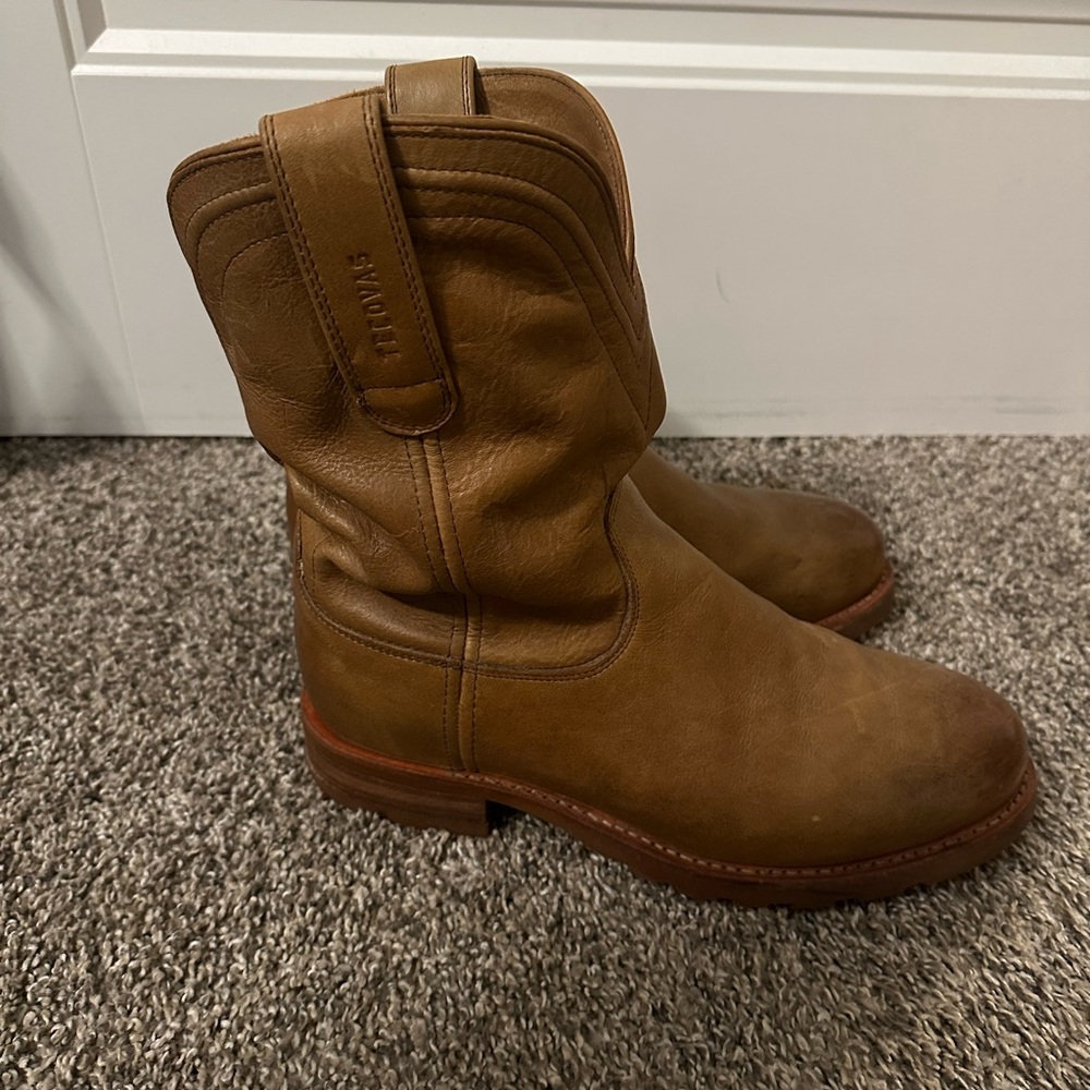 Tecovas Tan Leather Ranch Boots